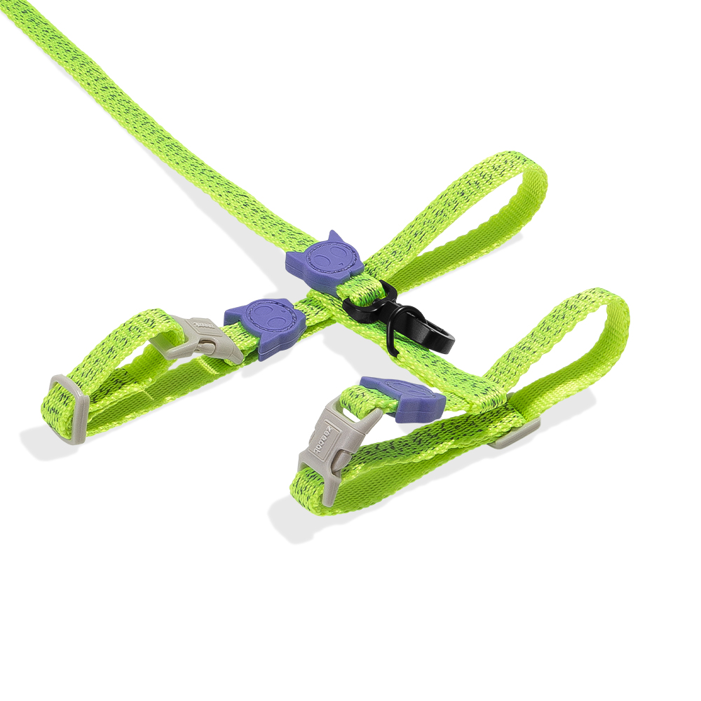 Peitoral com Guia Zee.Cat Nox Lumen  para Gatos