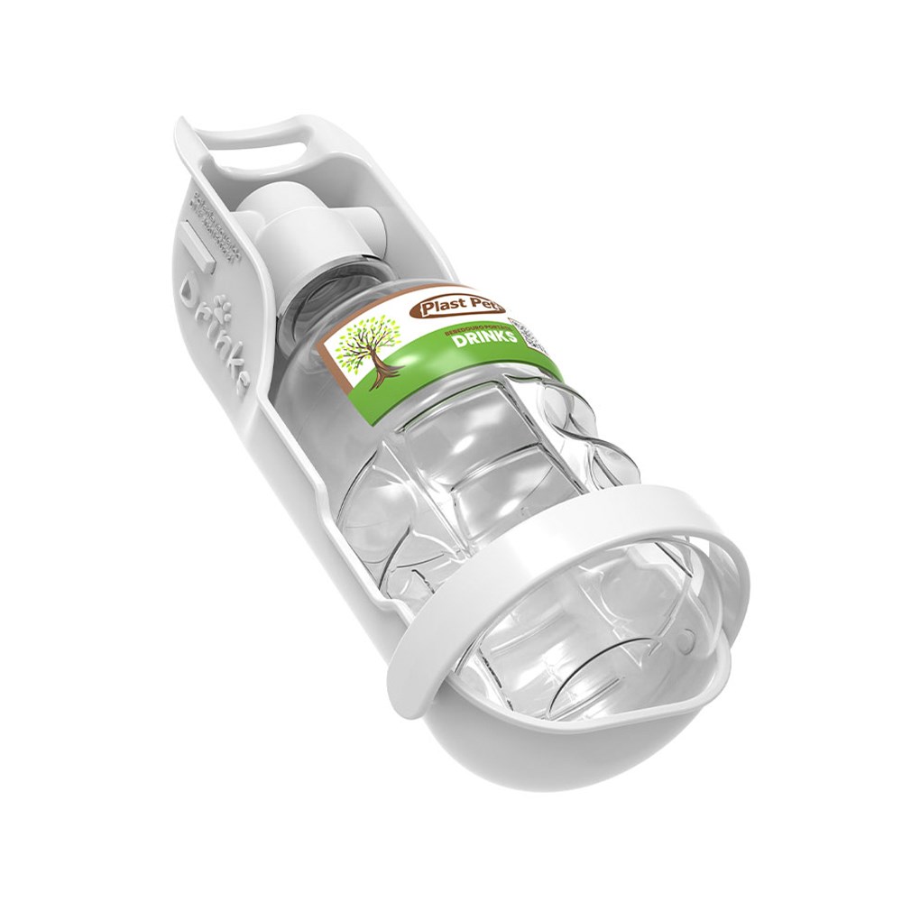 Bebedouro Portátil Plast Pet Eco Cinza para Cães