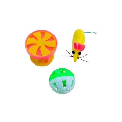 Brinquedo Chalesco para Gatos - Rato, Bola e Sininho U