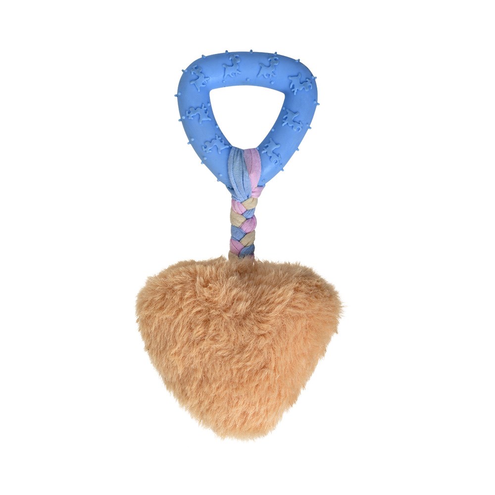 Brinquedo Napi Pelúcia Coração com Argola para Cães