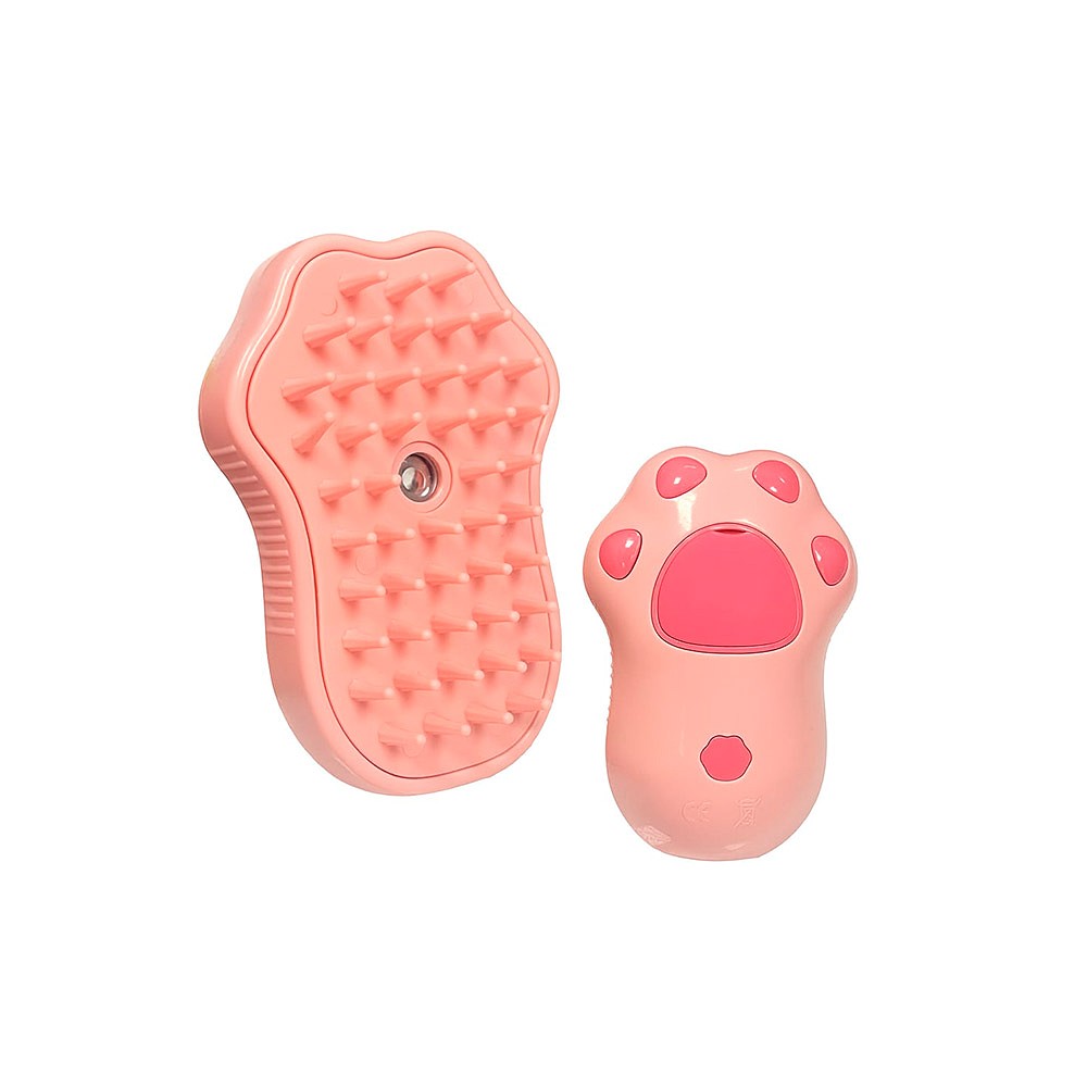 Escova a Vapor Savana Patinha Rosa para Cães e Gatos