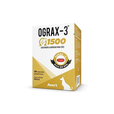 Ograx-3 1500 Suplemento Nutricional 30 cápsulas