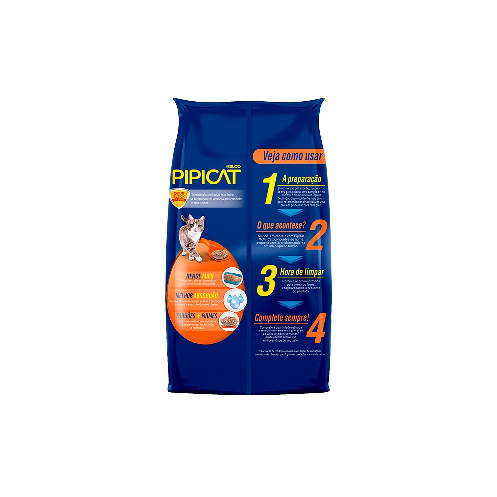 Areia Sanitária Pipicat Multi-Cat
