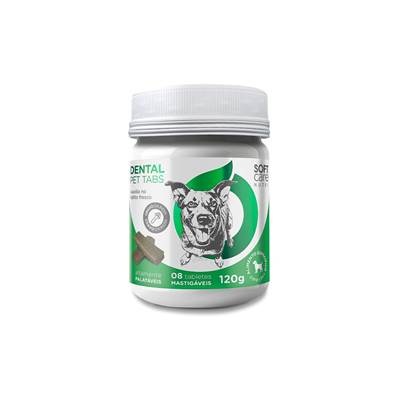 Suplemento Soft Care Nutri Dental Pet para Cães 8 tabletes