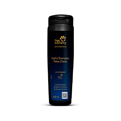 Hydra Shampoo Pelos Claros para Cães e Gatos 300ml
