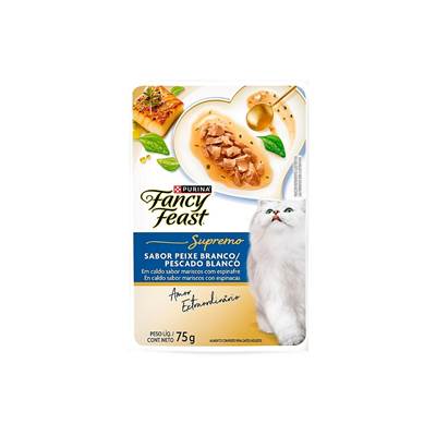 Ração Úmida Fancy Feast para Gatos Adultos Sabor Peixe