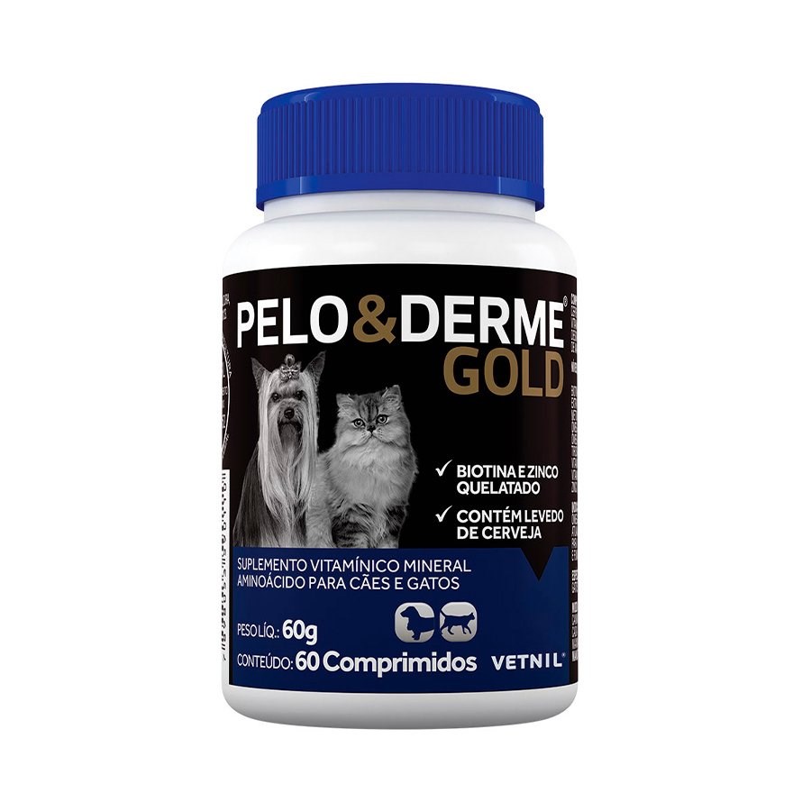 Pelo & Derme Gold Vetnil para Cães e Gatos
