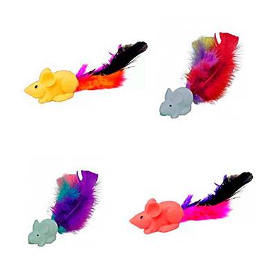 Brinquedo LCM Cat Ratinho Fantasy para Gatos - Cores Sortidas U