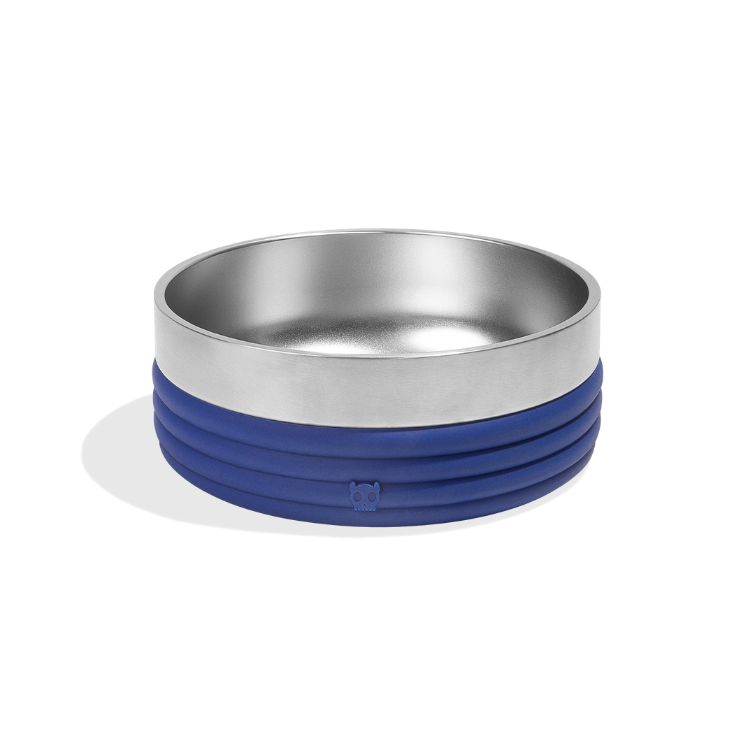 Comedouro para Cachorros Tuff Bowl Rings Blue
