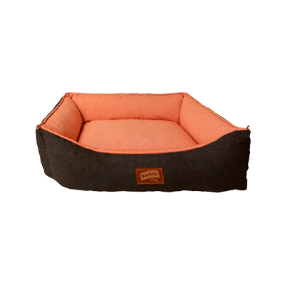 Cama Baw Waw Doce Soneca Salmão para Cães e Gatos G