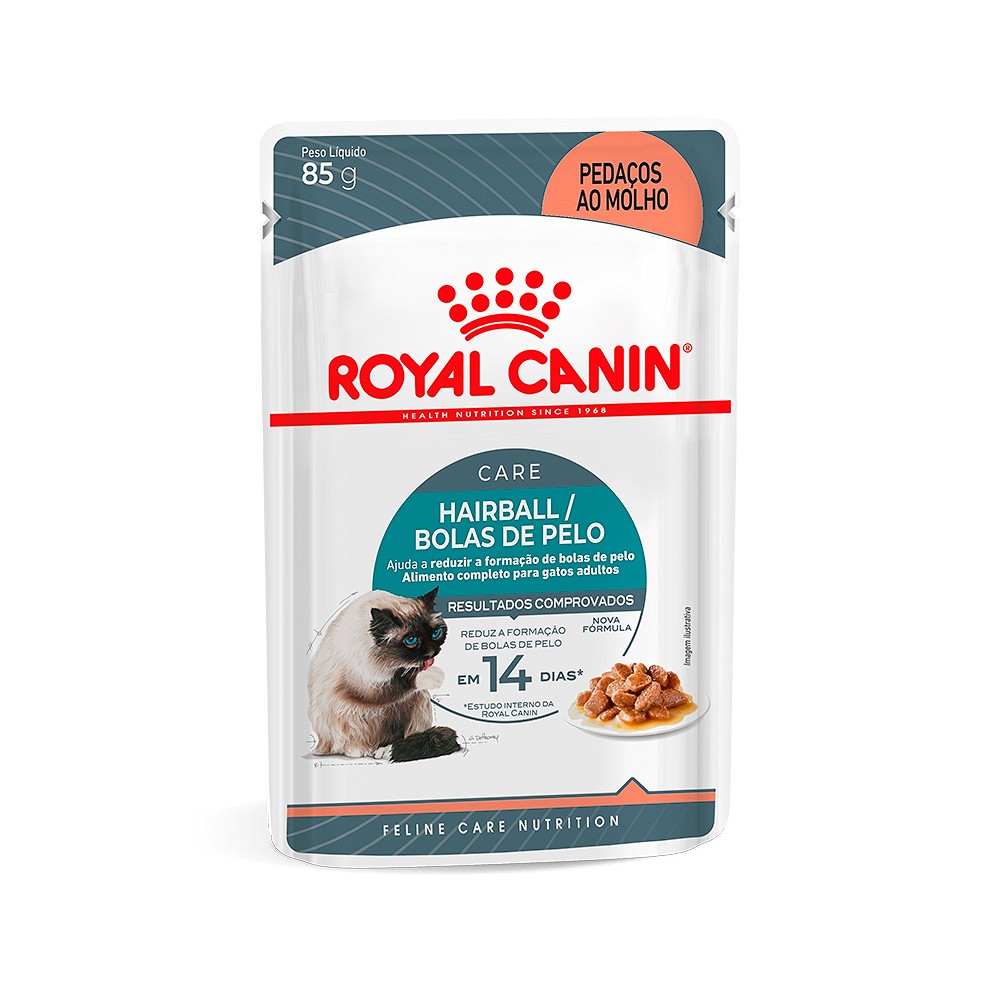 Ração Royal Canin Sachê Hairball Care para Gatos Adultos