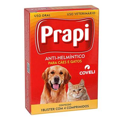 Prapi Coveli para Cães e Gatos 4 comprimidos