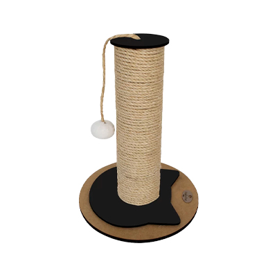 Arranhador Hello Pet Sisal Barcelona Preto para Gatos U