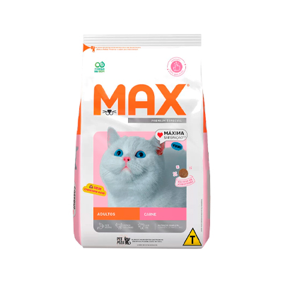 Ração Max para Gatos Adultos Sabor Carne 3kg