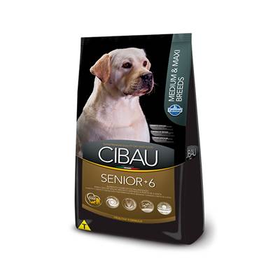 Ração Cibau Medium & Maxi Senior 6+ para Cães Adultos de Raças Médias e Grandes 12kg