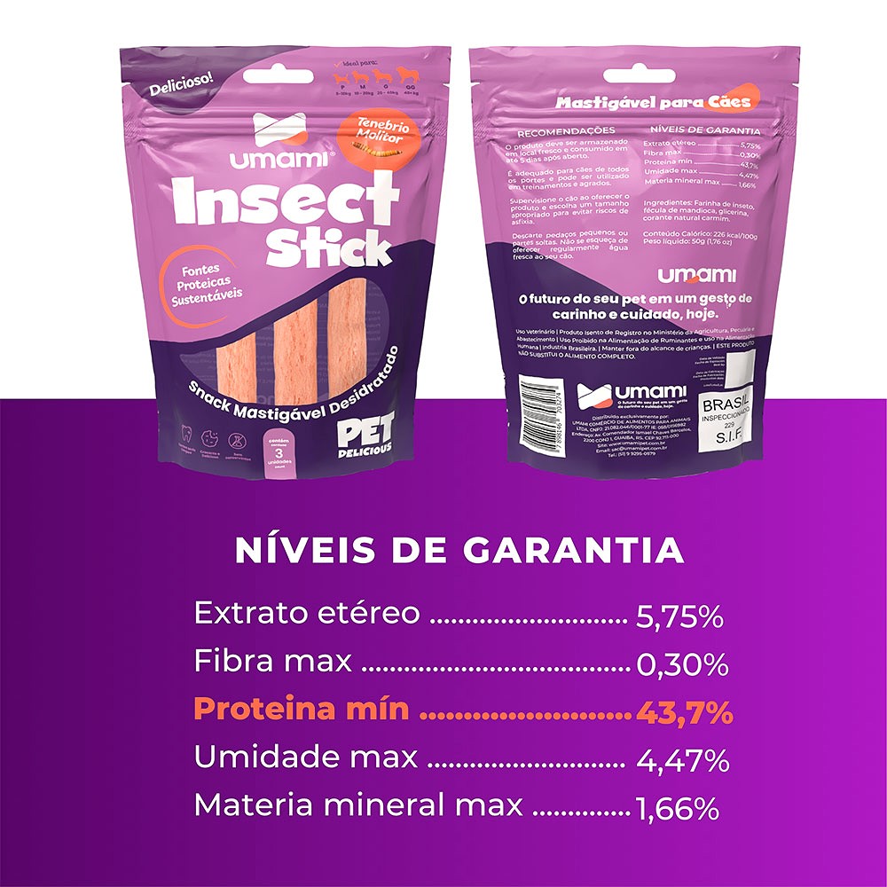 Osso Umami Insect Stick para Cães