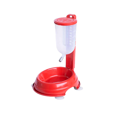 Bebedouro DuraPets DuraFeeder Automático Basic Vermelho para Cães e Gatos 1L