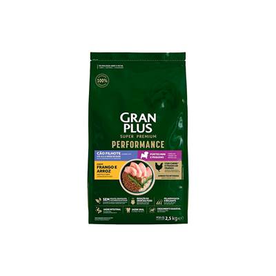 Ração GranPlus Performance para Cães Filhotes de Porte Mini e Pequeno Sabor Frango e Arroz 10,1kg