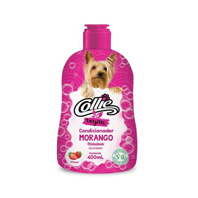 Condicionador Collie Vegan Morango para Cães 400ml