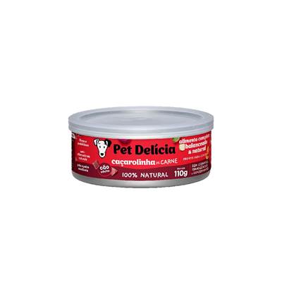 Ração Pet Delícia Caçarolinha de Carne Natural Grain-Free para Cães 110g