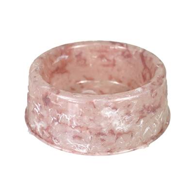 Comedouro Pet Injet Plástico Patinha Mármore Rose para Cães 600ml