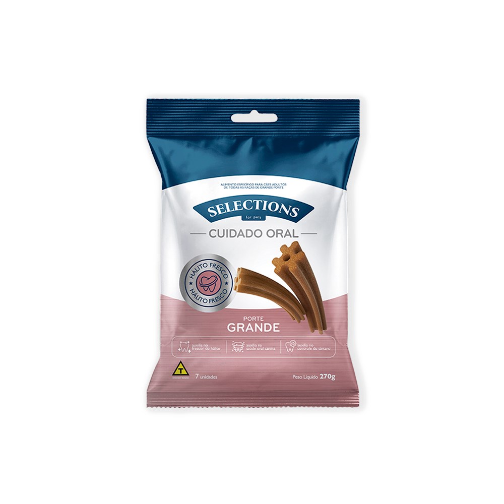 Snack Selections Cuidado Oral Porte Grande para Cães