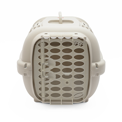 Caixa de Transporte Spike Off-White para Cães e Gatos Tam 1