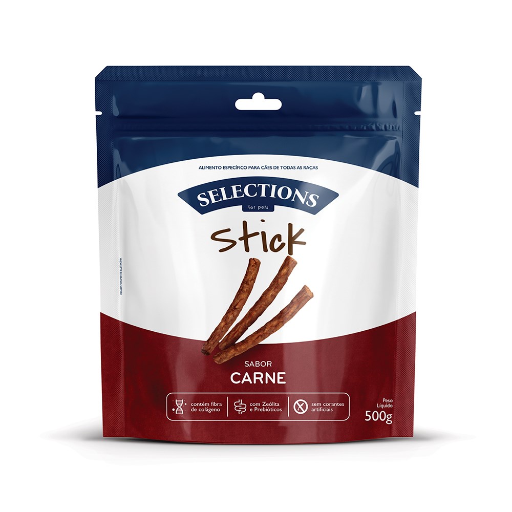 Petisco Selections For Pets Stick para Cães Sabor Carne | Zee.Now