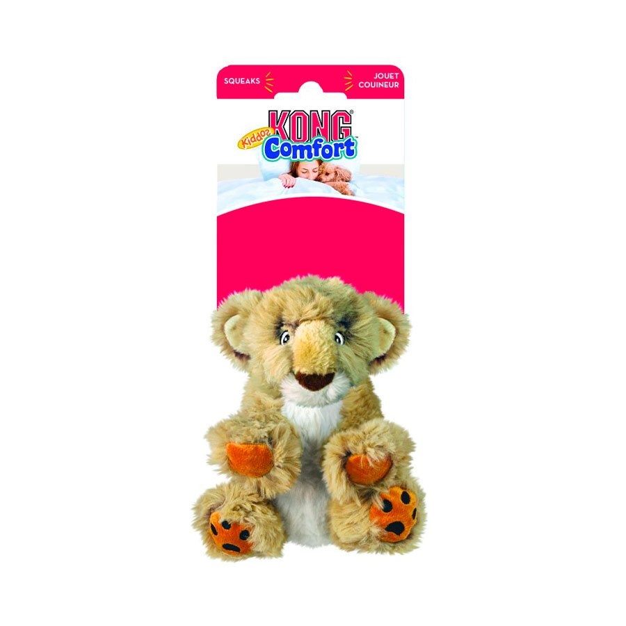 Brinquedo Kong para Cães Comfort Kiddos Lion Bege