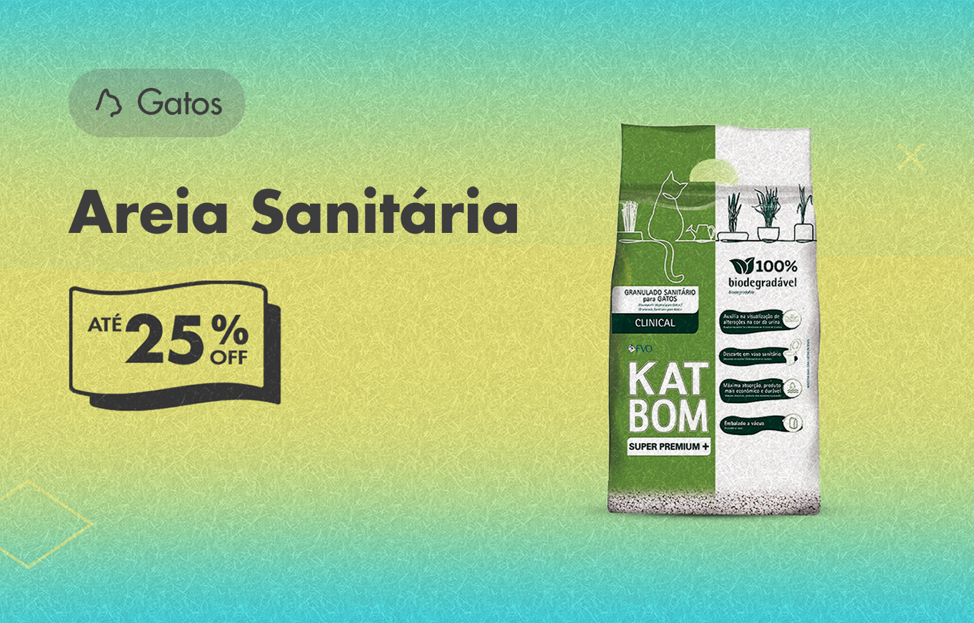 Areia Sanitaria para Gatos