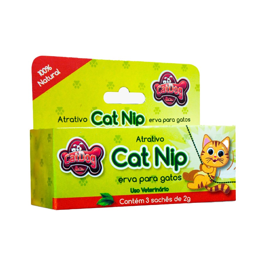 Atrativo CatDog Cat Nip Erva para Gatos