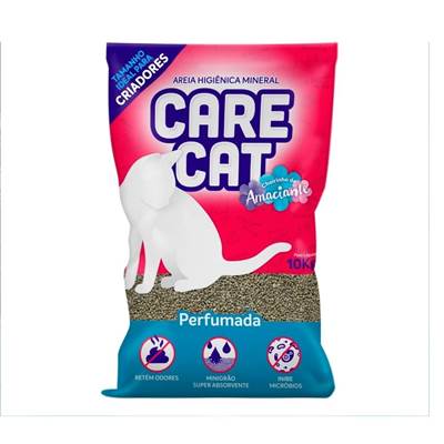 Areia Higiênica Carecat Perfumada para Gatos