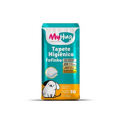 Tapete Higiênico MyHug Fofinho 80x60 com 30 unidades 30 unidades
