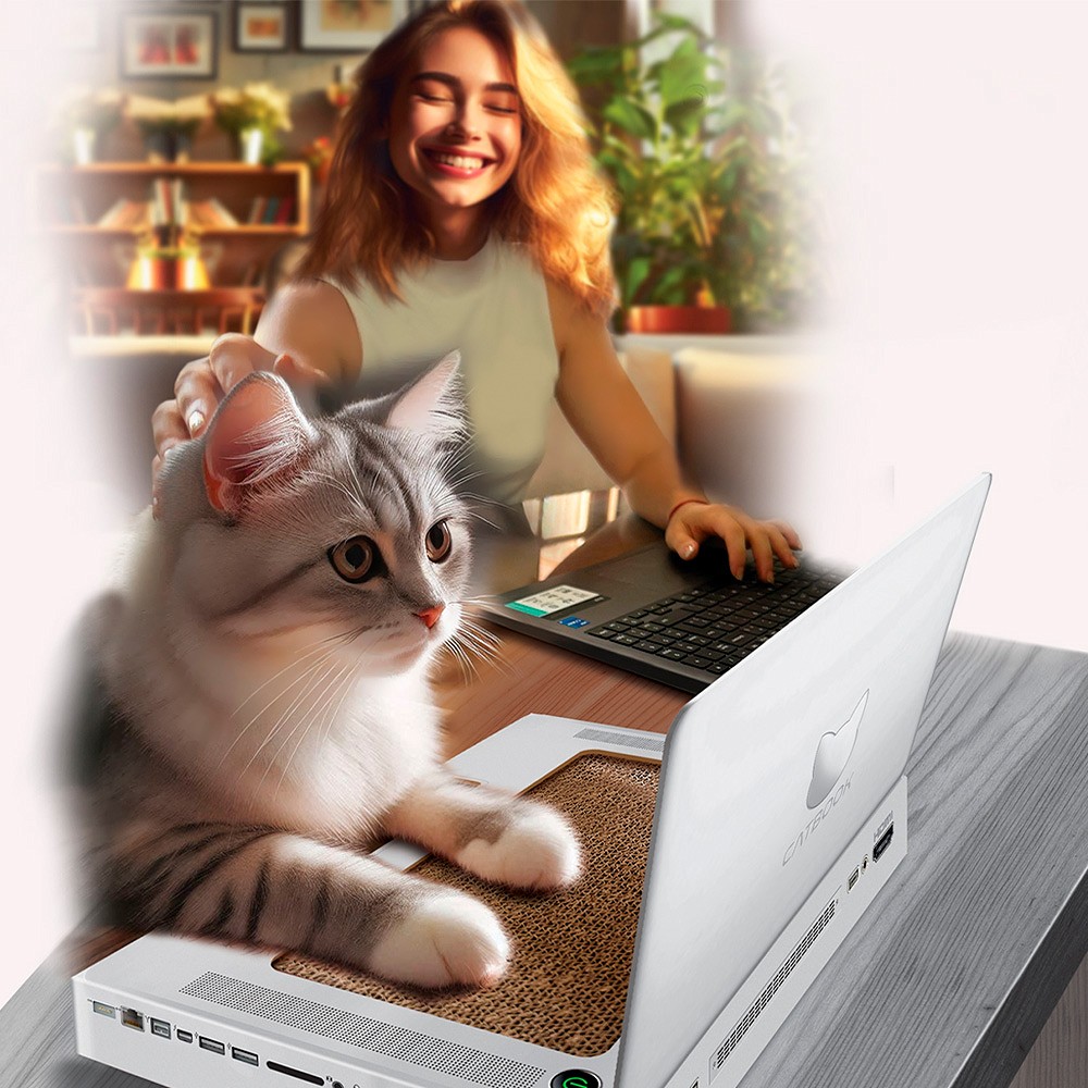 Arranhador Lampet Catbook Prata para Gatos