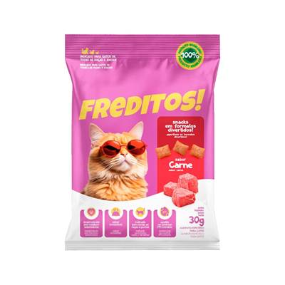 Petisco Freditos para Gatos sabor Carne 30g