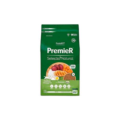 Ração Premier Seleção Natural para Cães Filhotes Raças Pequenas sabor Frango 1kg