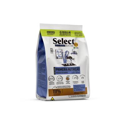 Ração Monello Select Primeira Nutrição para Cães Filhotes de porte Médio e Grande sabor Frango, Batata Doce e Banana 7kg