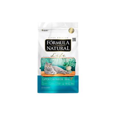 Ração Fórmula Natural para Gatos Adultos Castrados Sabor Salmão 10,1kg