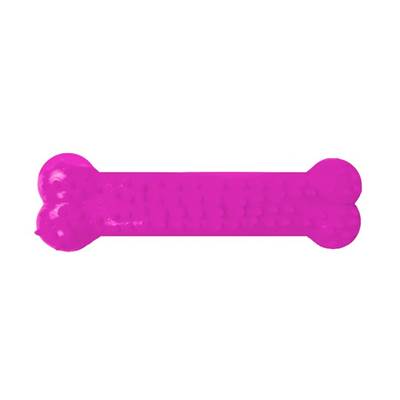 Brinquedo Furacão Pet Osso Plaque Ataque com Cravo Rosa para Cães P