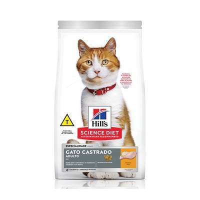 Ração Hill's Science Diet para Gatos Adultos Castrados sabor Frango 3kg