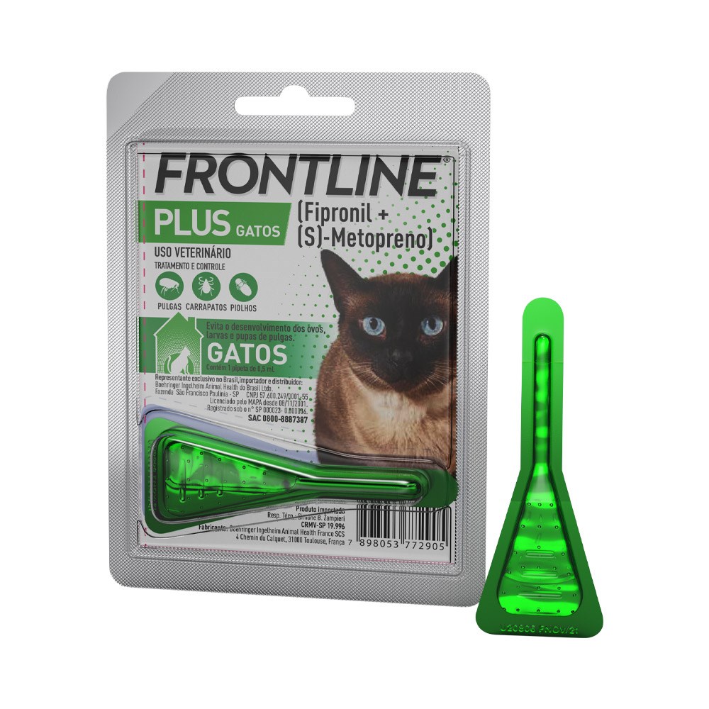 Antipulgas e Carrapatos Frontline Plus para Gatos