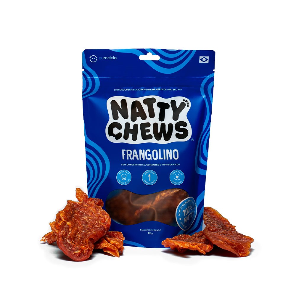 Petisco Natty Chews Sassami de Frango para Cães - 80g