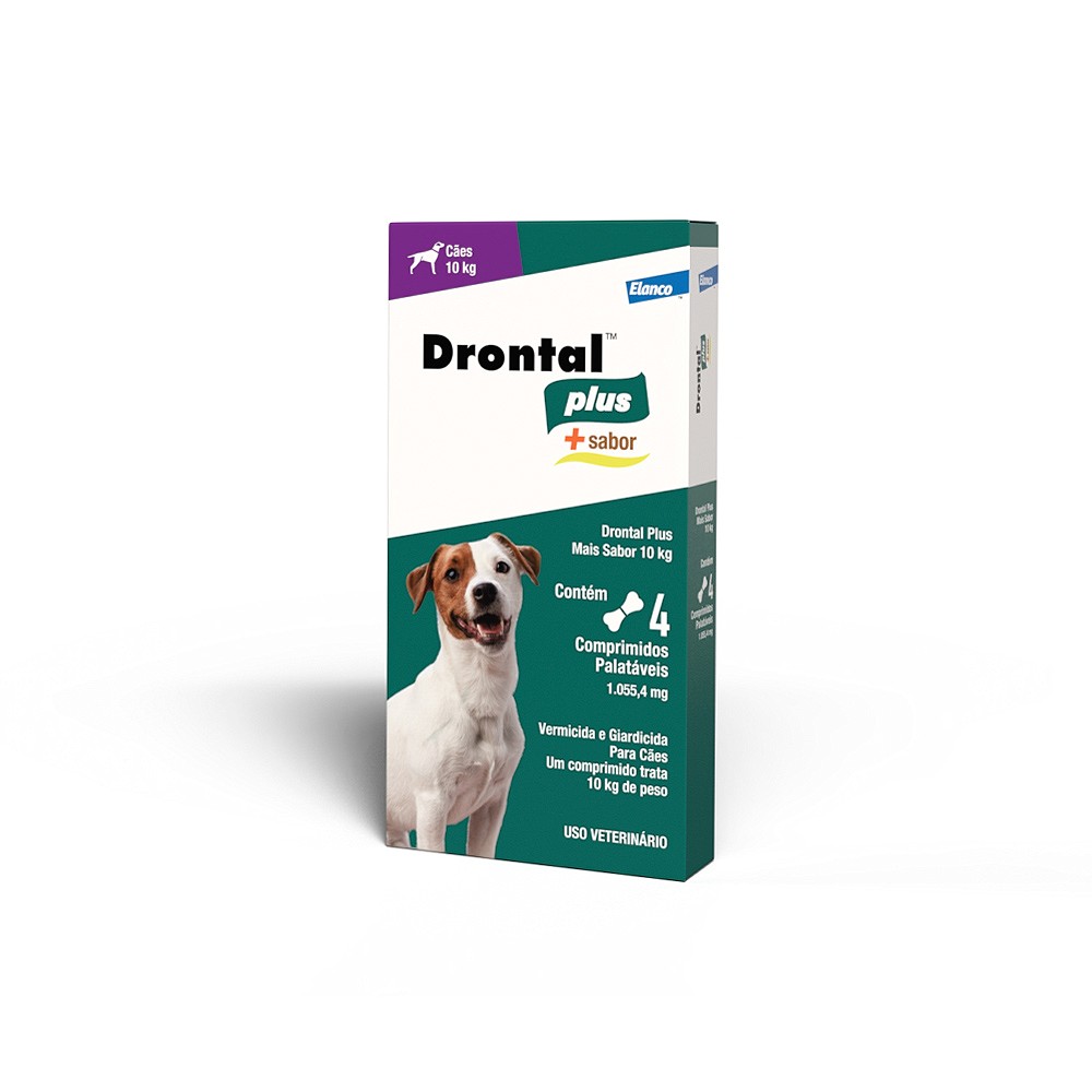 Vermífugo Drontal Plus sabor Carne para Cães - 10kg