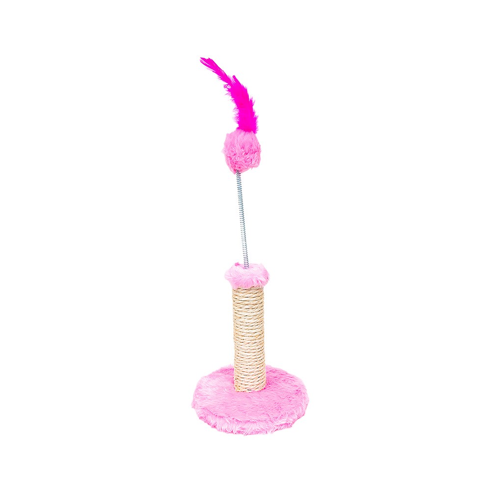 Brinquedo Arranhador São Pet para Gatos 1 Plataforma Rosa
