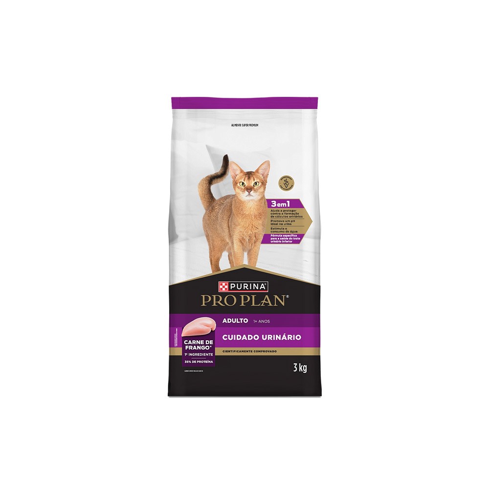 Ração Proplan Cuidado Urinário para Gatos Adultos 