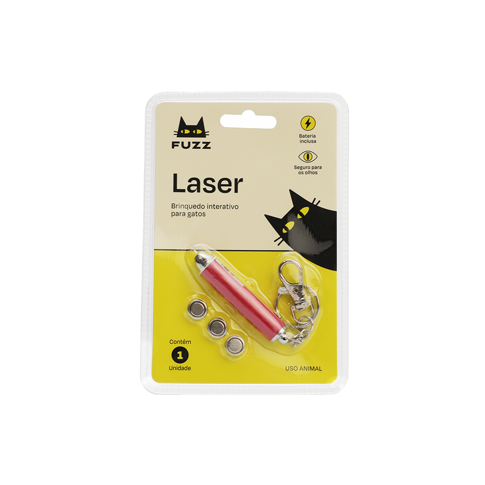 Brinquedo Fuzz para Gatos Laser Vermelho