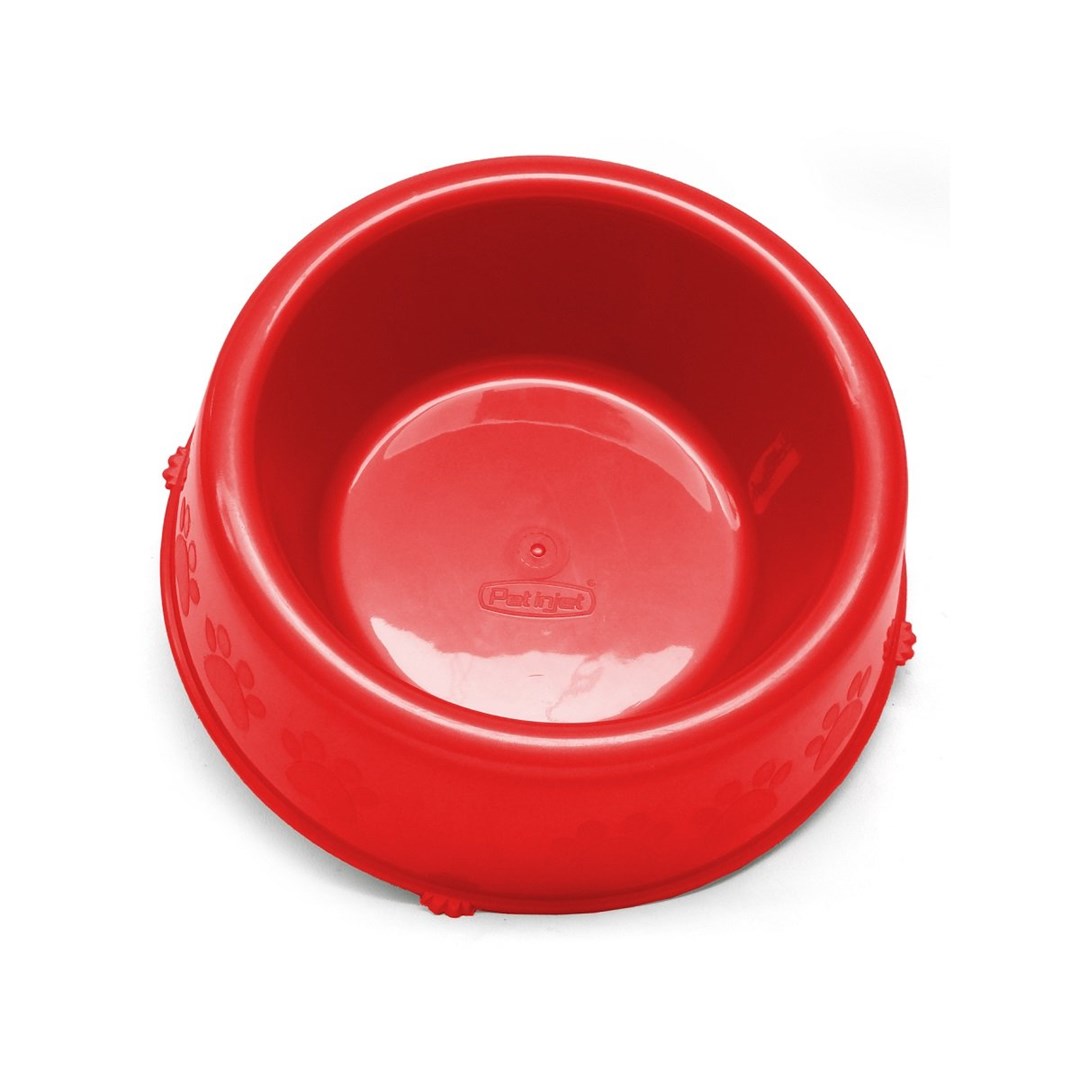Comedouro Pet Injet Pata Vermelho para Cães Filhotes 