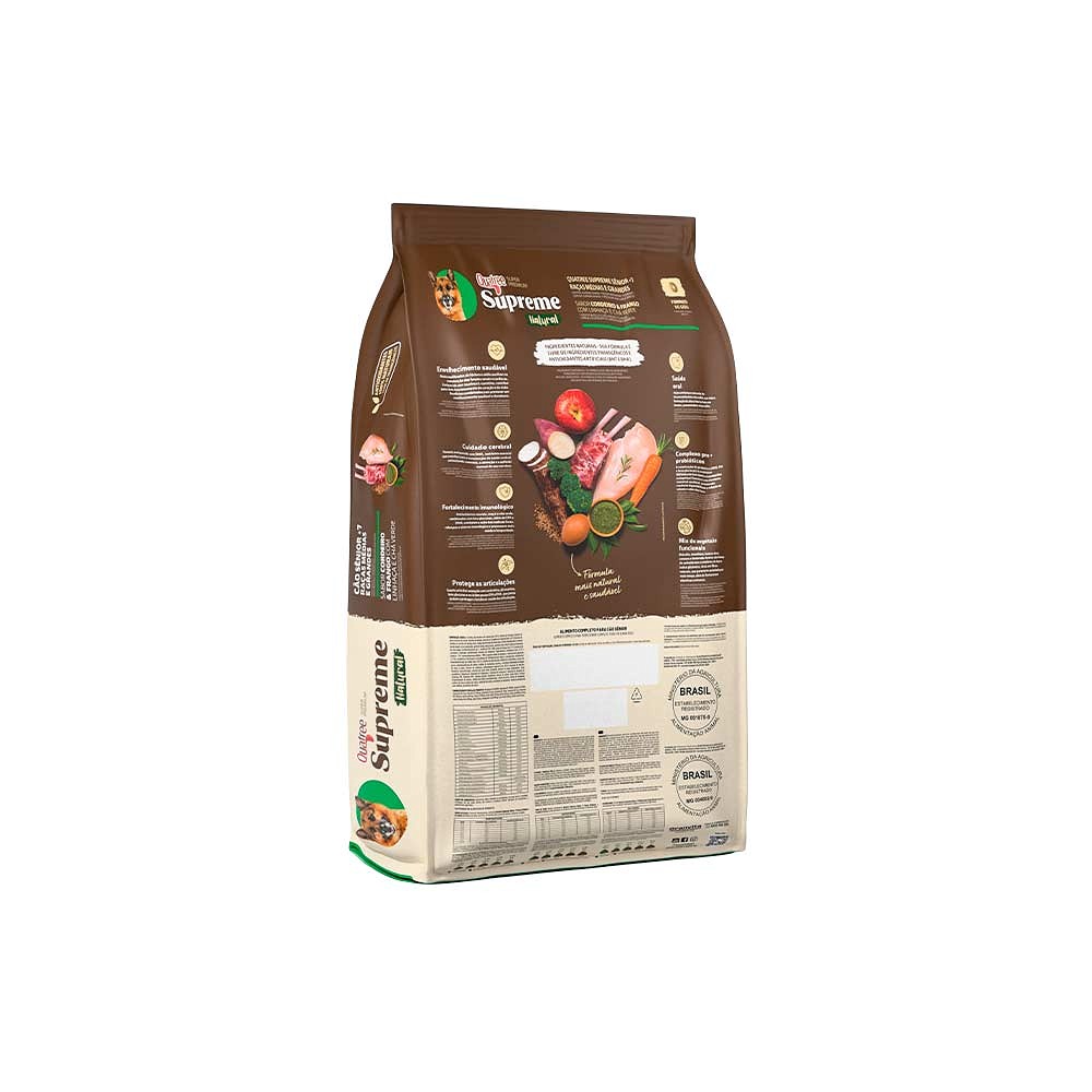 Ração Quatree Supreme para Cães Sênior +7 De Porte Médio e Grande Sabor Cordeiro e Arroz