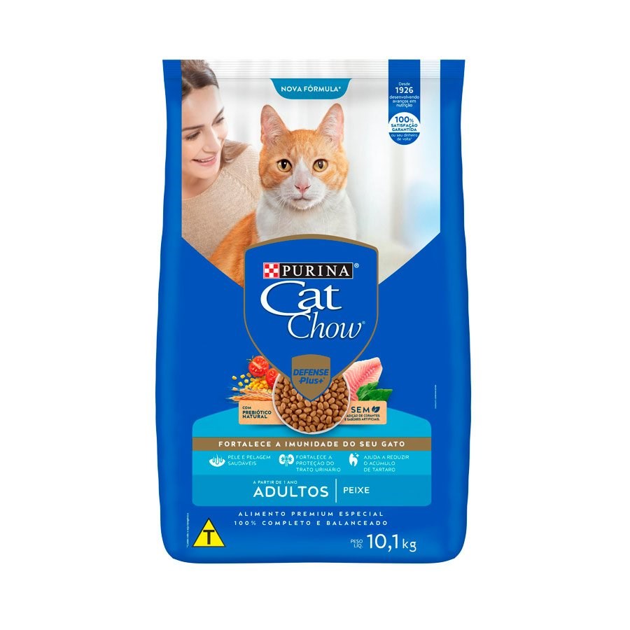 Ração Cat Chow para Gatos Adultos sabor Peixe