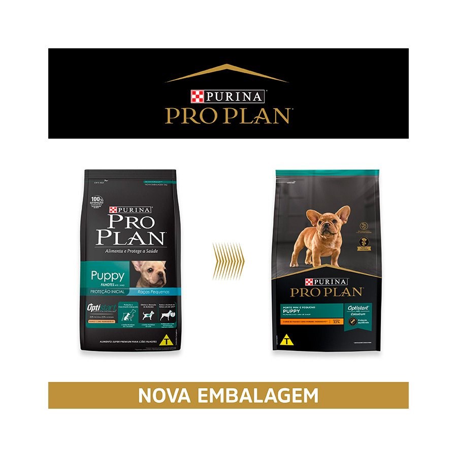 Ração Pro Plan Puppy Optistart Plus para Cães Filhotes de Raças Pequenas sabor Frango & Arroz